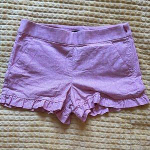 frilly pink preppy shorts